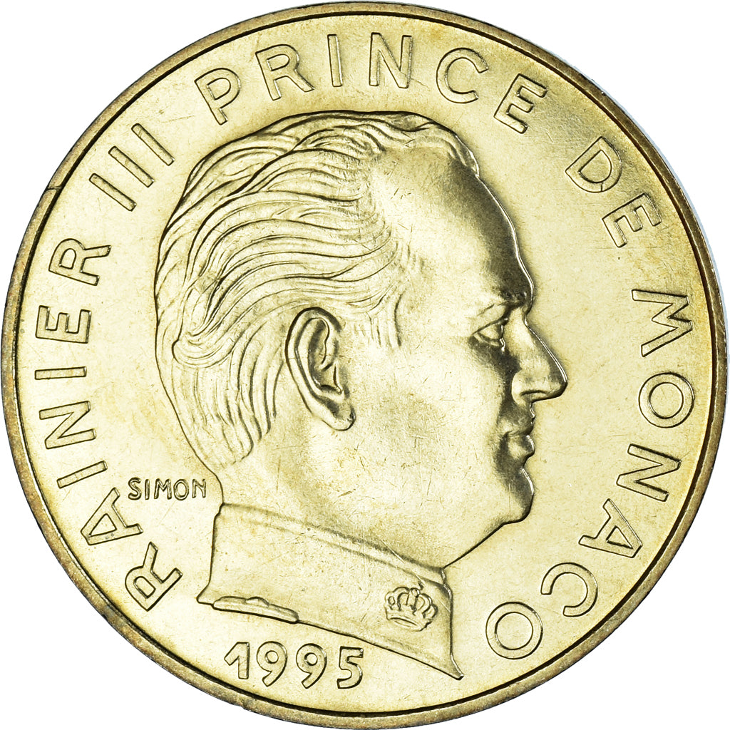 Coin, Monaco, Rainier III, 20 Centimes, 1995, MS(65-70), Aluminum-Bronze