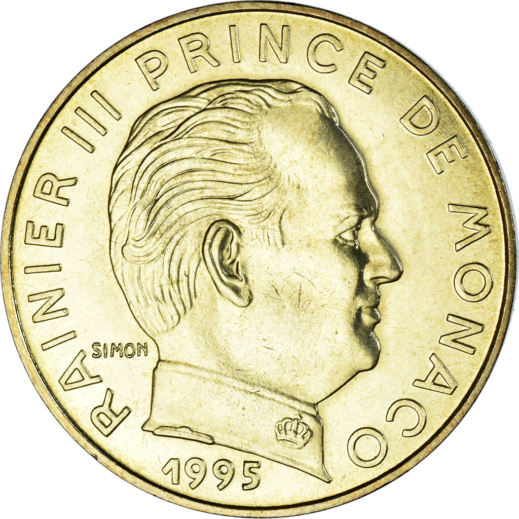 Coin, Monaco, Rainier III, 20 Centimes, 1995, MS(65-70), Aluminum-Bronze