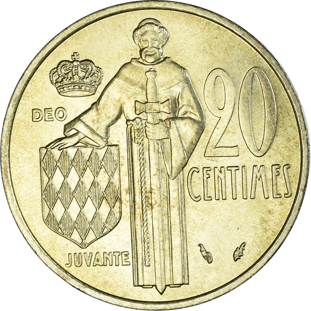 Moneta, Monaco, Rainier III, 20 Centimes, 1979, BB+, Alluminio-bronzo, KM:143