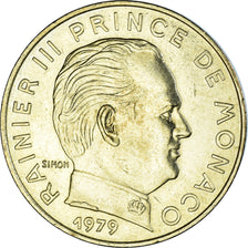 Coin, Monaco, Rainier III, 20 Centimes, 1979, AU(50-53), Aluminum-Bronze