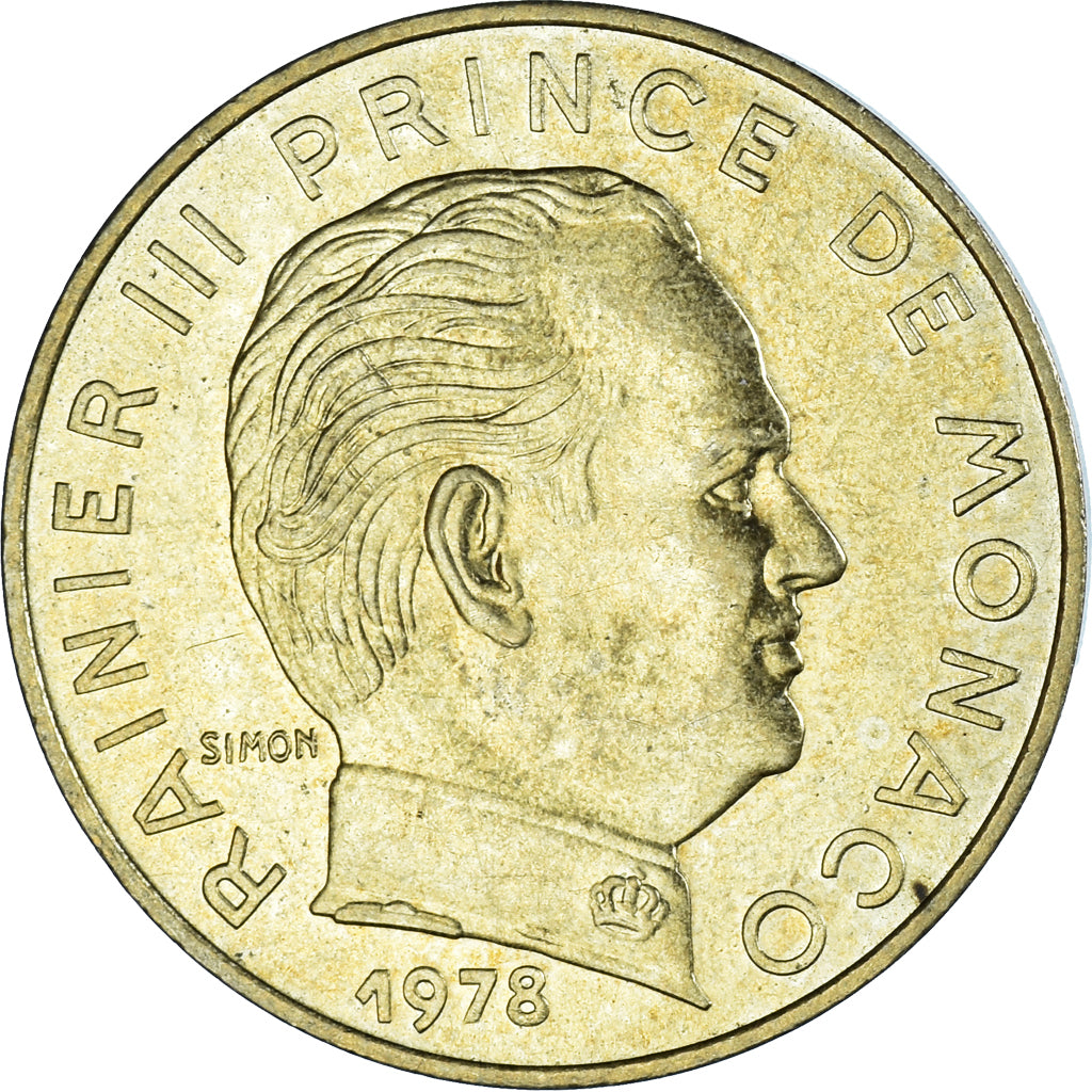Coin, Monaco, Rainier III, 20 Centimes, 1978, VF(30-35), Aluminum-Bronze, KM:143