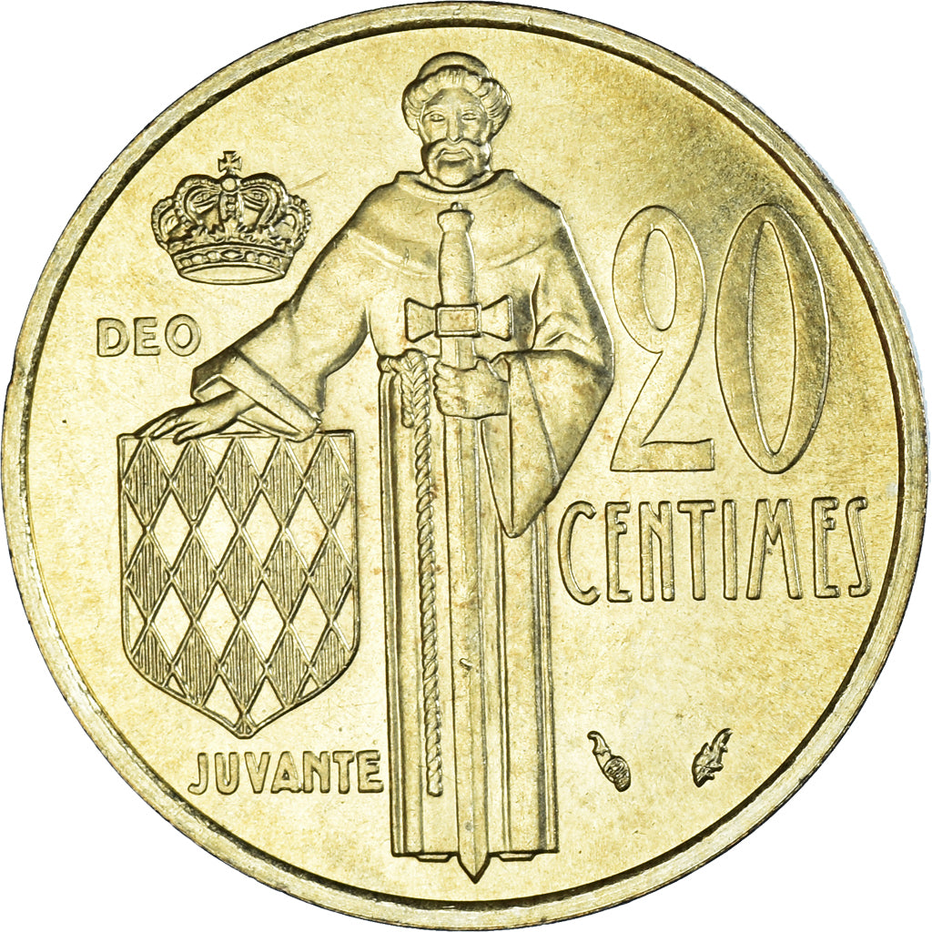 Monnaie, Monaco, Rainier III, 20 Centimes, 1978, TTB+, Bronze-Aluminium, KM:143