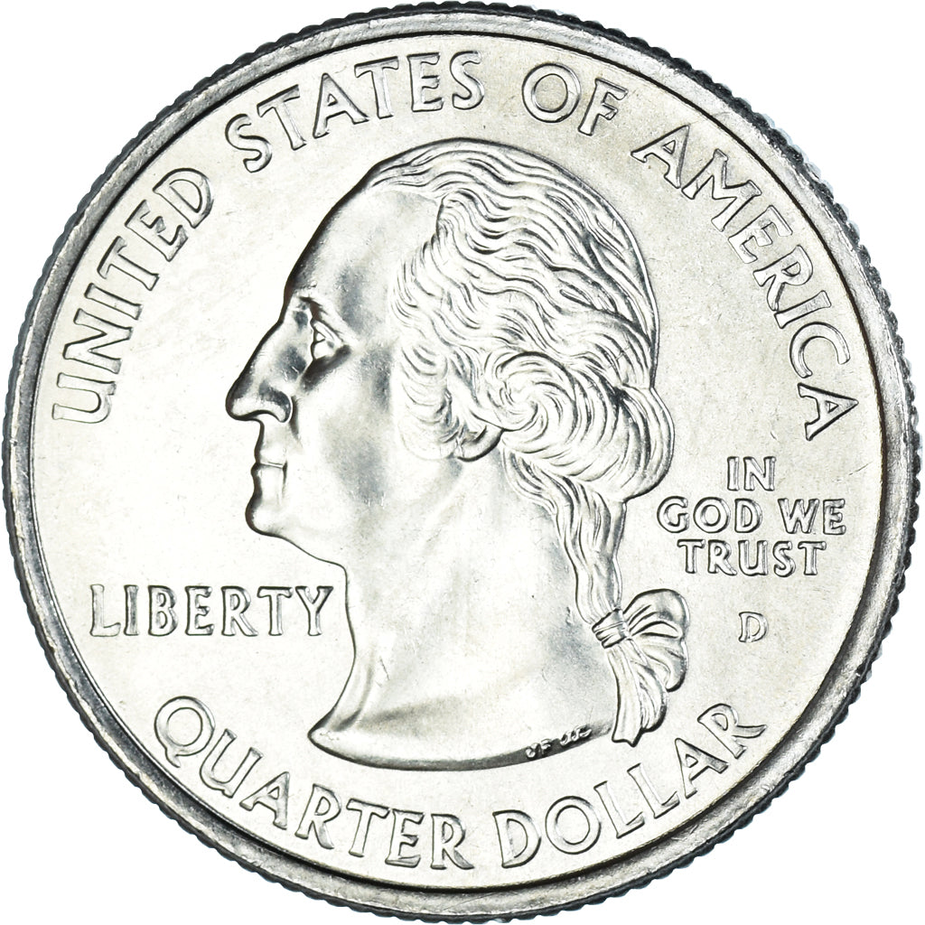 Coin, United States, Quarter, 2008, U.S. Mint, Dahlonega, MS(63), Copper-Nickel
