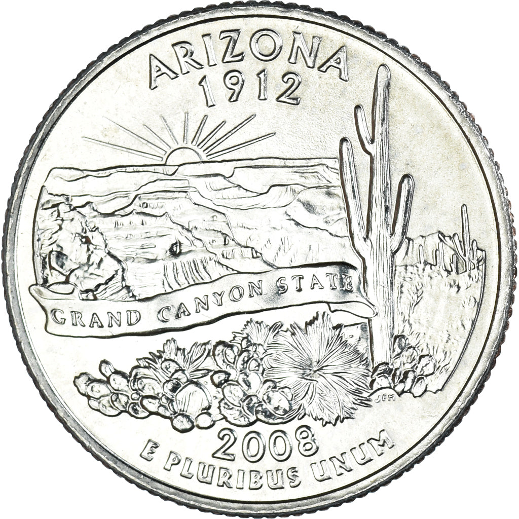 Coin, United States, Quarter, 2008, U.S. Mint, Dahlonega, MS(63), Copper-Nickel