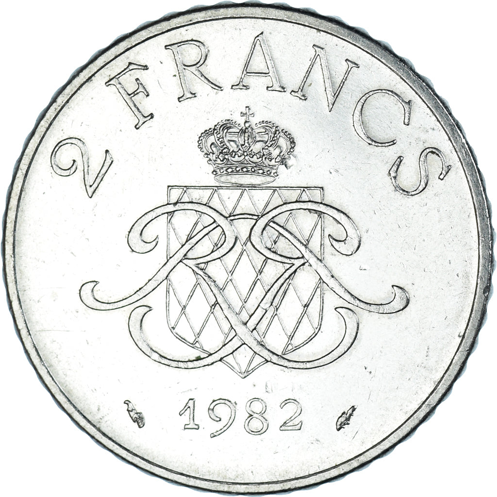 Moneta, Monaco, Rainier III, 2 Francs, 1982, SPL-, Nichel, KM:157, Gadoury:MC151