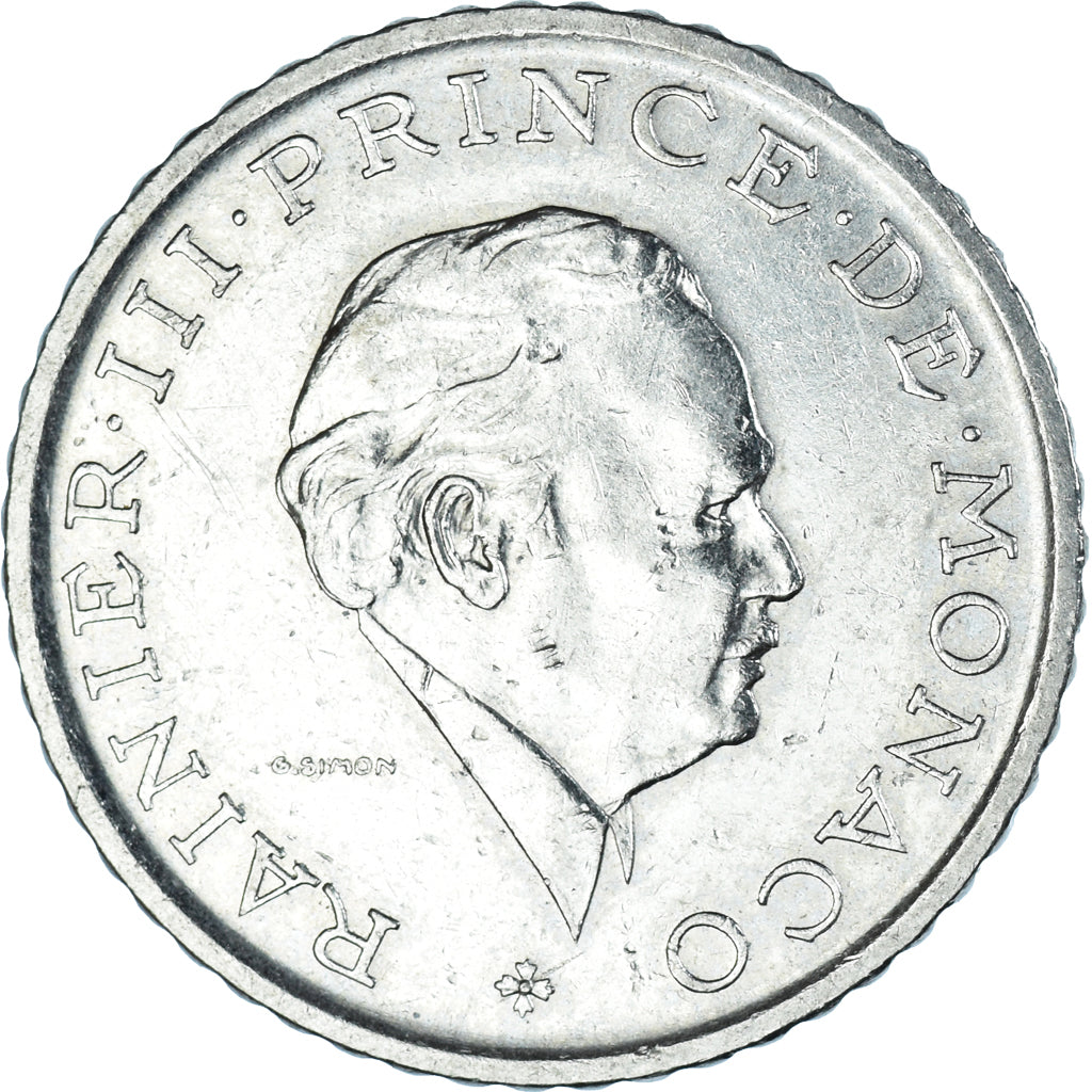 Coin, Monaco, Rainier III, 2 Francs, 1982, AU(55-58), Nickel, KM:157
