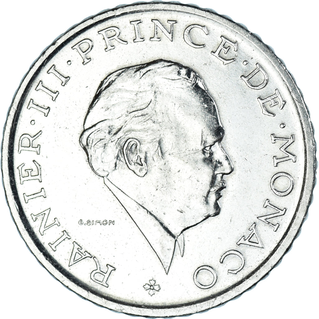 Coin, Monaco, Rainier III, 2 Francs, 1982, AU(50-53), Nickel, KM:157
