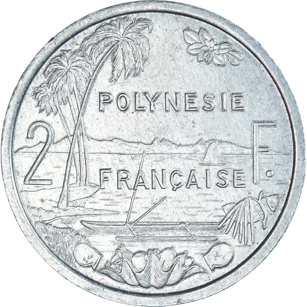 Monnaie, Polynésie française, 2 Francs, 1996, Paris, TTB+, Aluminium, KM:10