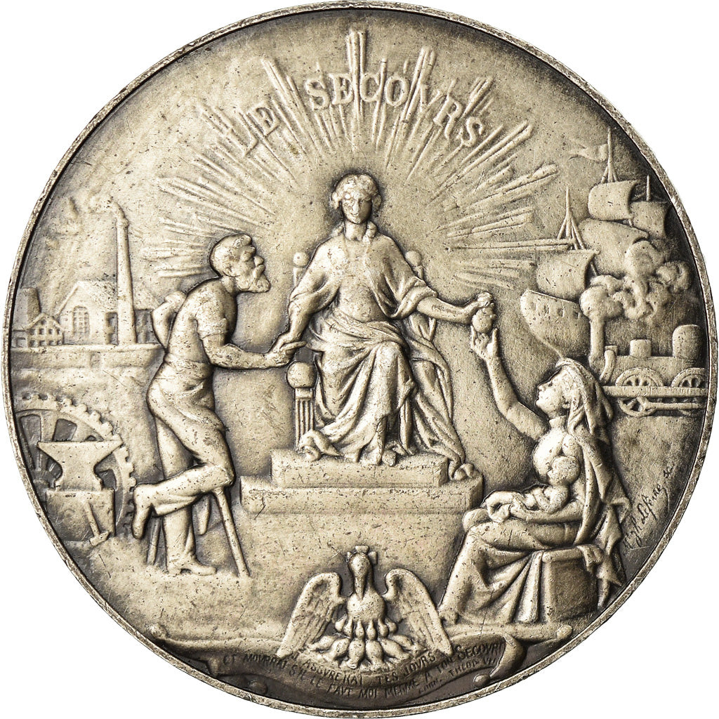 Tunisie, Jeton, Assurances Le Secours, Agent Général, Tunis, 1965, Lefevre