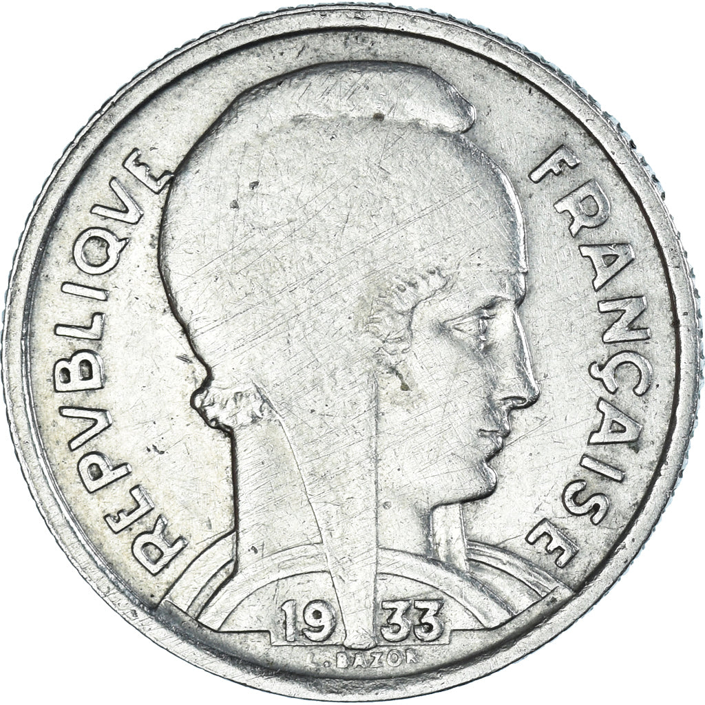 Münze, Frankreich, Bazor, 5 Francs, 1933, Paris, SS, Nickel, KM:887