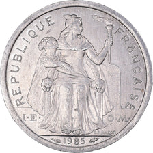 Coin, New Caledonia, Franc, 1985, Paris, MS(63), Aluminum, KM:10