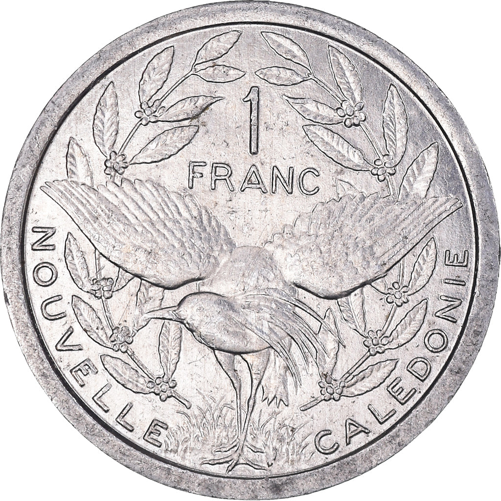 Coin, New Caledonia, Franc, 1985, Paris, MS(63), Aluminum, KM:10