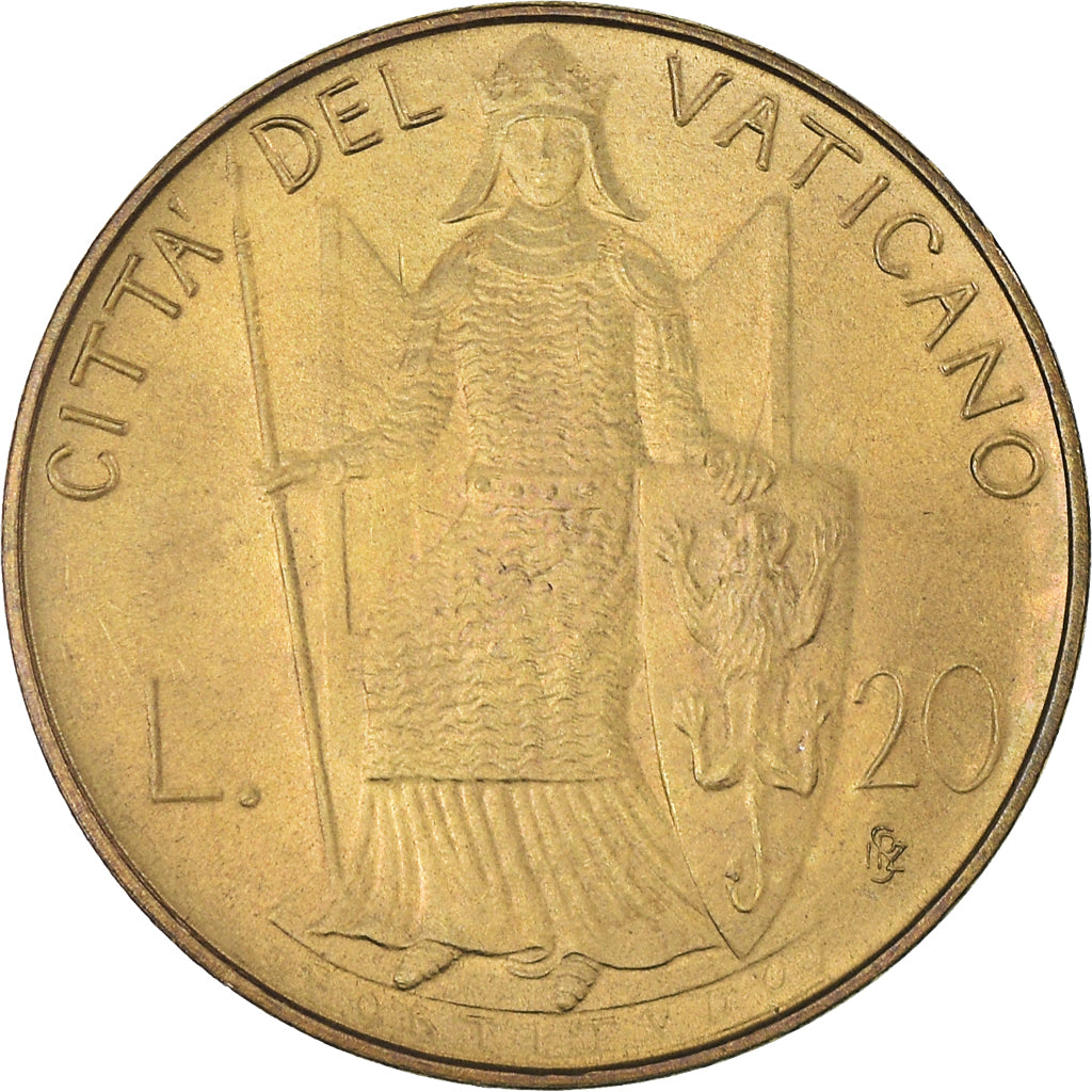 Coin, VATICAN CITY, John Paul II, 20 Lire, 1979, Roma, MS(60-62)
