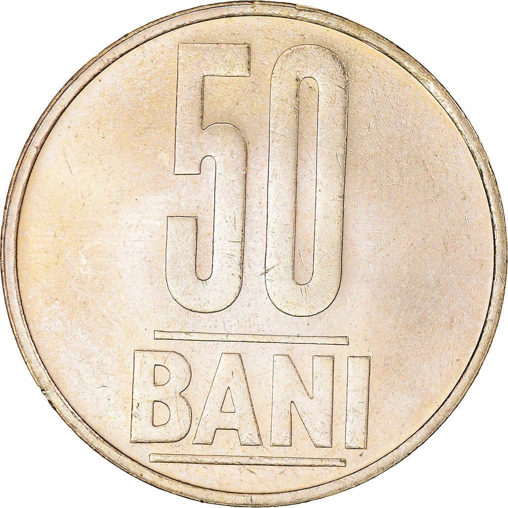 Moneda, Rumanía, 50 Bani, 2005, Bucharest, SC+, Níquel - latón, KM:192