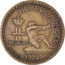 Coin, Monaco, Louis II, Franc, 1924, Poissy, EF(40-45), Aluminum-Bronze, KM:111