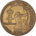 Munten, Monaco, Louis II, Franc, 1924, Poissy, ZF, Aluminum-Bronze, KM:111