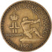 Coin, Monaco, Louis II, Franc, 1924, Poissy, EF(40-45), Aluminum-Bronze, KM:111