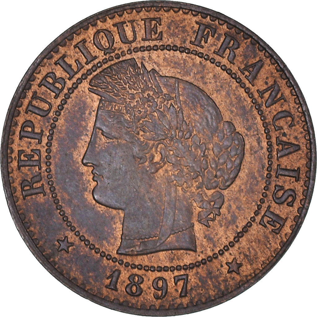 Monnaie, France, Cérès, Centime, 1897, Paris, TTB+, Bronze, Gadoury:88