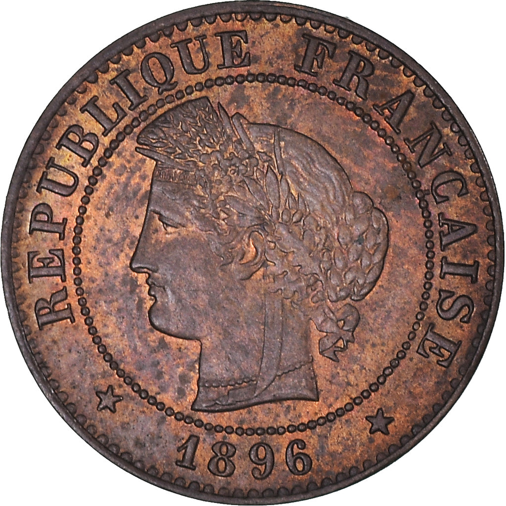 Monnaie, France, Cérès, Centime, 1896, Paris, TTB+, Bronze, Gadoury:88