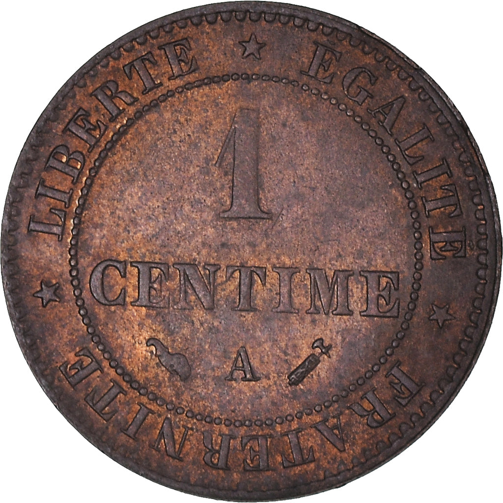 Monnaie, France, Cérès, Centime, 1896, Paris, TTB+, Bronze, Gadoury:88