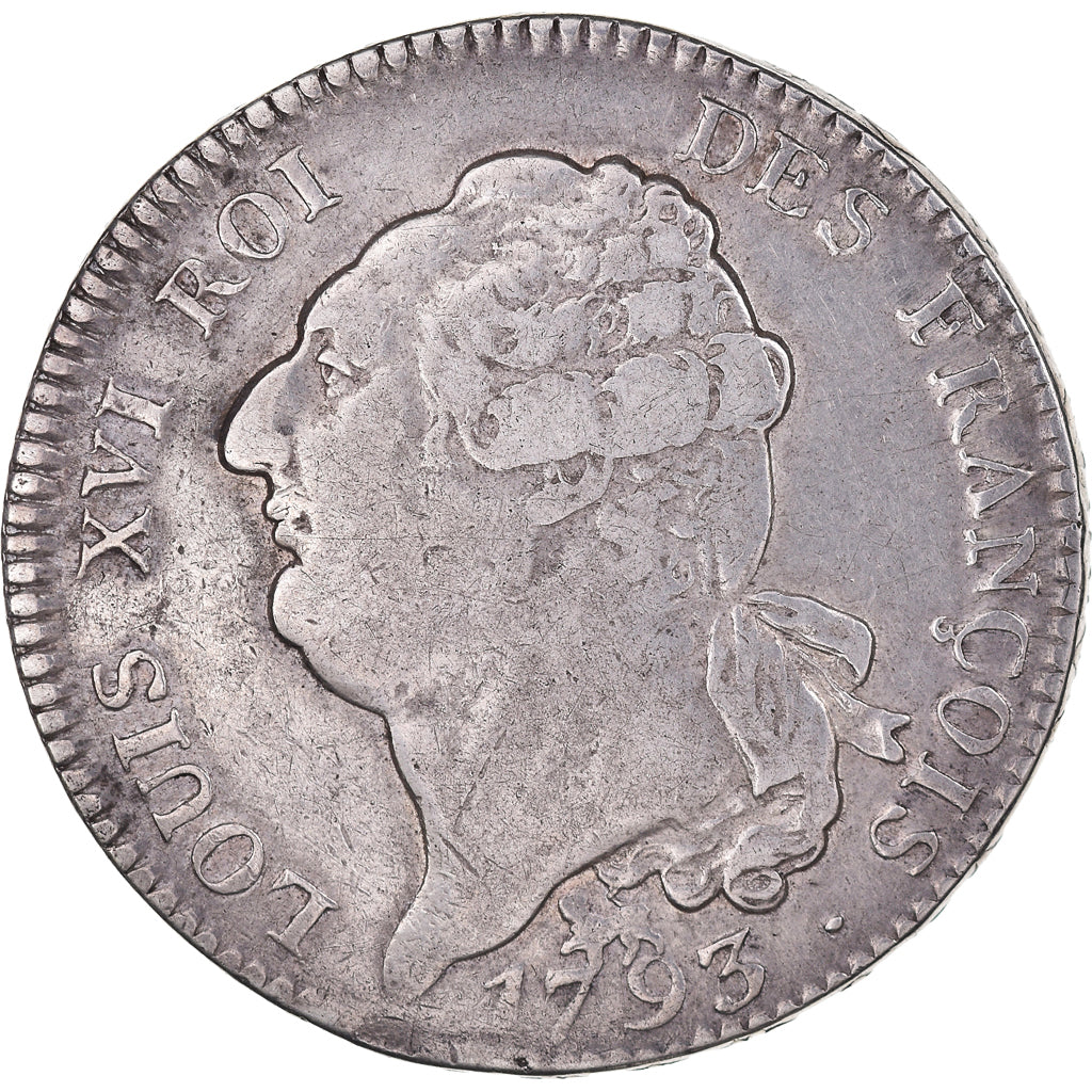Monnaie, France, Écu de 6 livres françois, ECU, 6 Livres, 1793, Paris, TB+