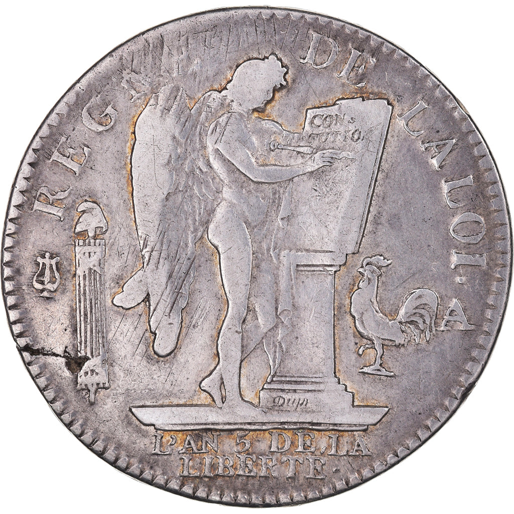 Monnaie, France, Écu de 6 livres françois, ECU, 6 Livres, 1793, Paris, TB+