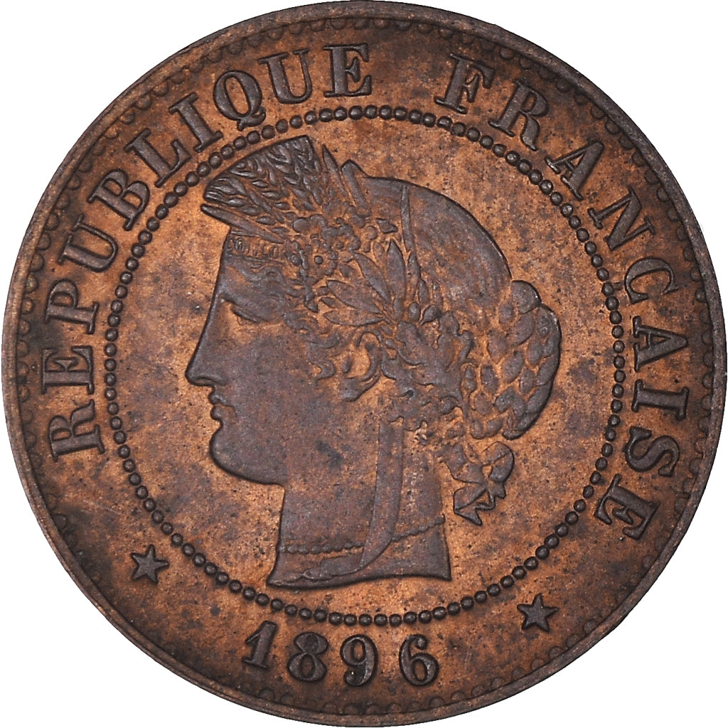 Moneta, Francia, Cérès, Centime, 1896, Paris, BB, Bronzo, KM:826.1, Gadoury:88
