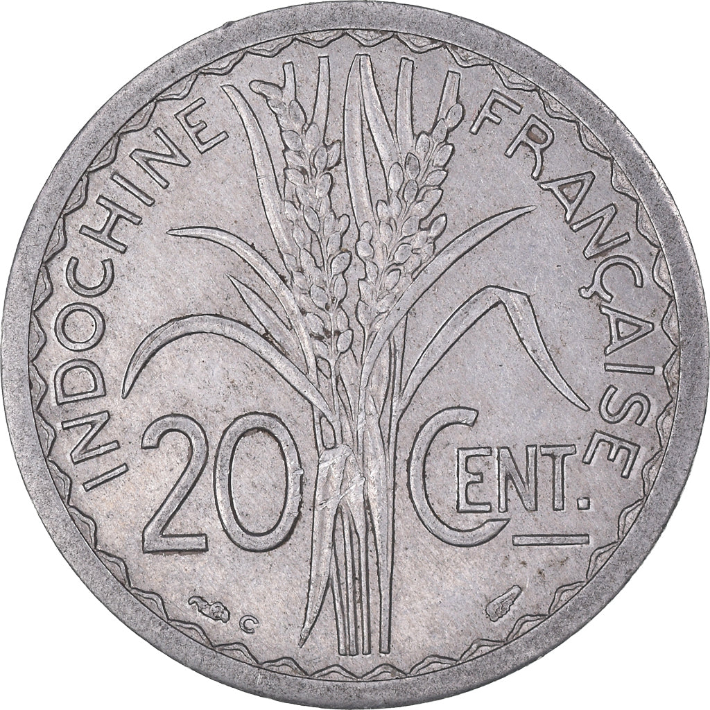 Monnaie, Indochine française, 20 Cents, 1945, Paris, TTB, Aluminium, KM:29.1