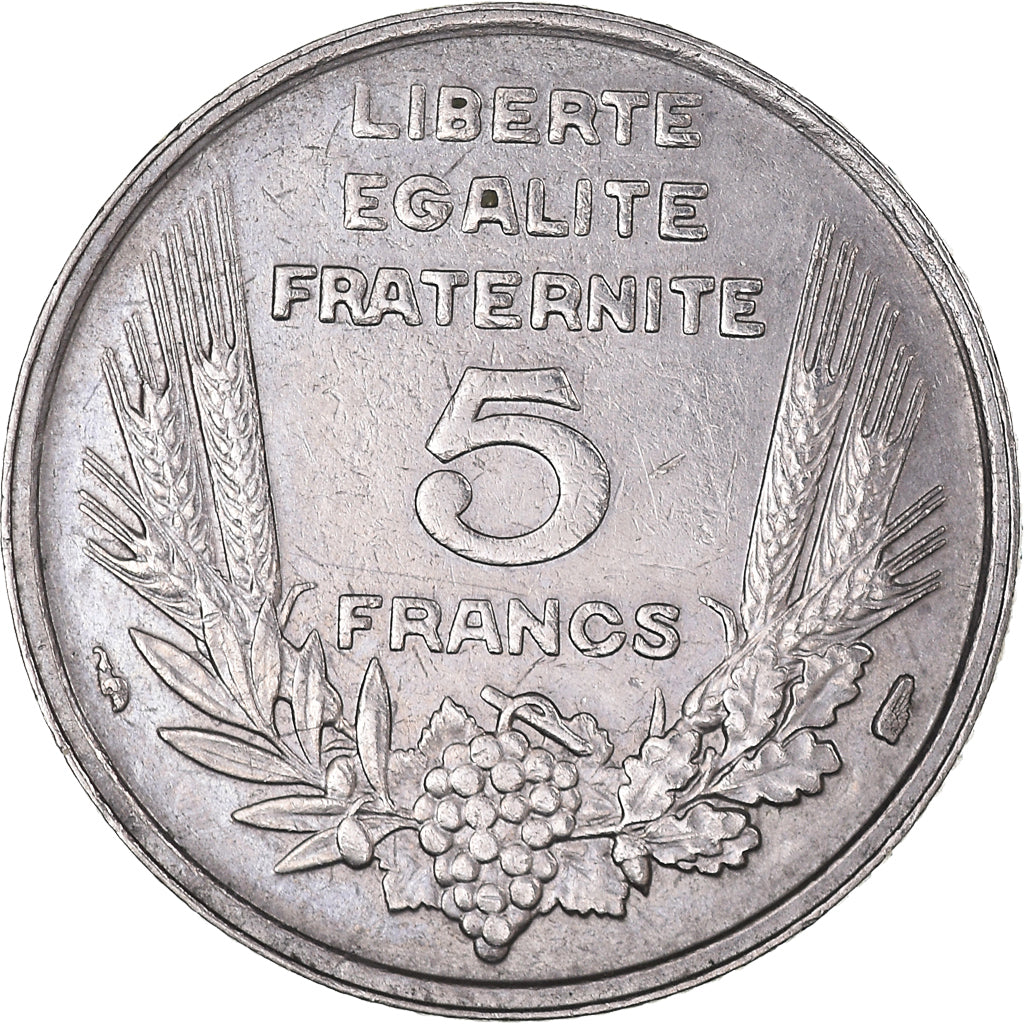 Moneta, Francia, Bazor, 5 Francs, 1933, Paris, BB+, Nichel, KM:887, Gadoury:753
