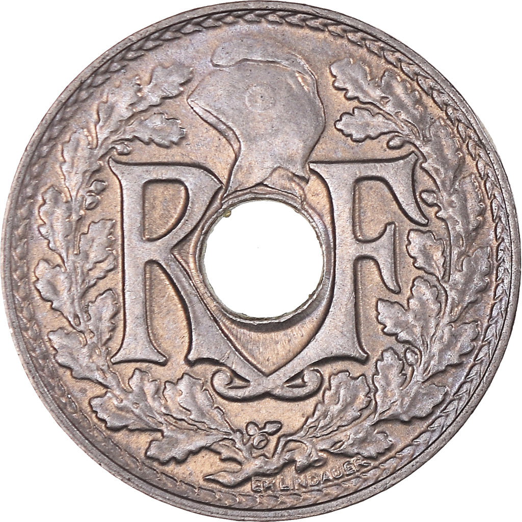 Coin, France, Lindauer, 5 Centimes, 1938, Paris, AU(50-53), Copper-nickel