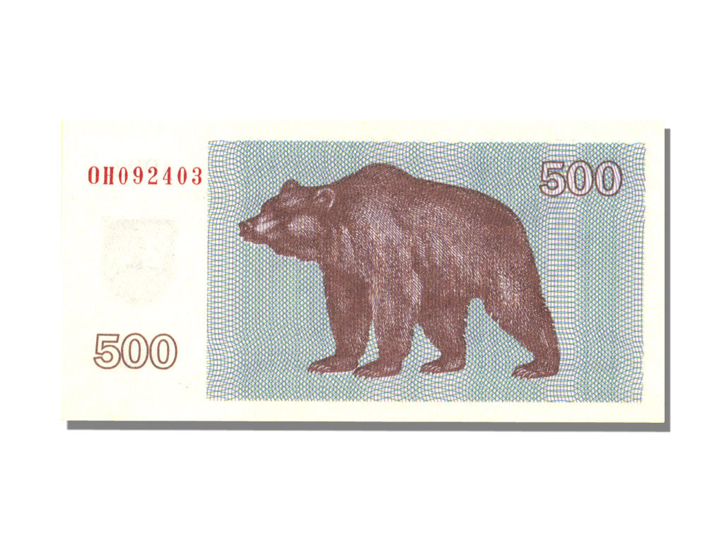 Banknote, Lithuania, 500 (Talonas), 1992, UNC(65-70)