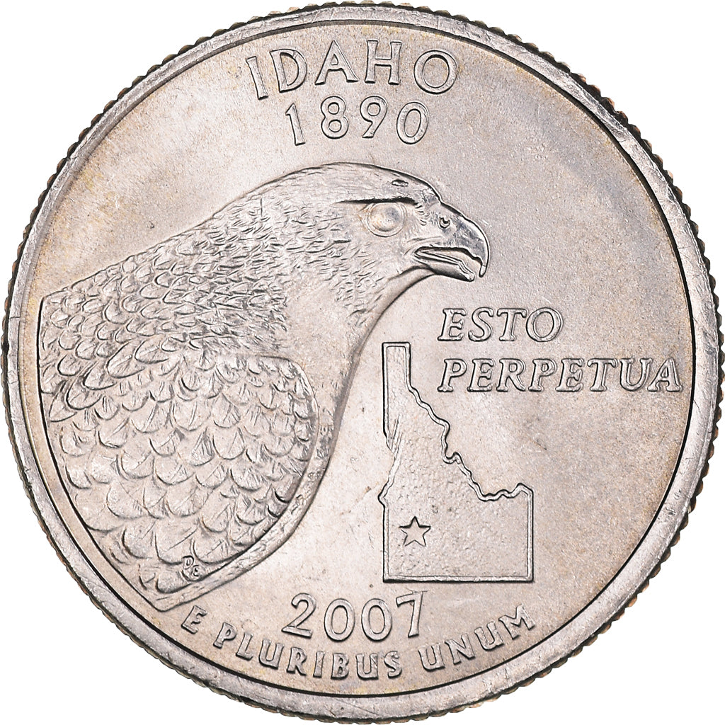 Moneda, Estados Unidos, Quarter Dollar, Quarter, 2007, U.S. Mint, Denver, Idaho
