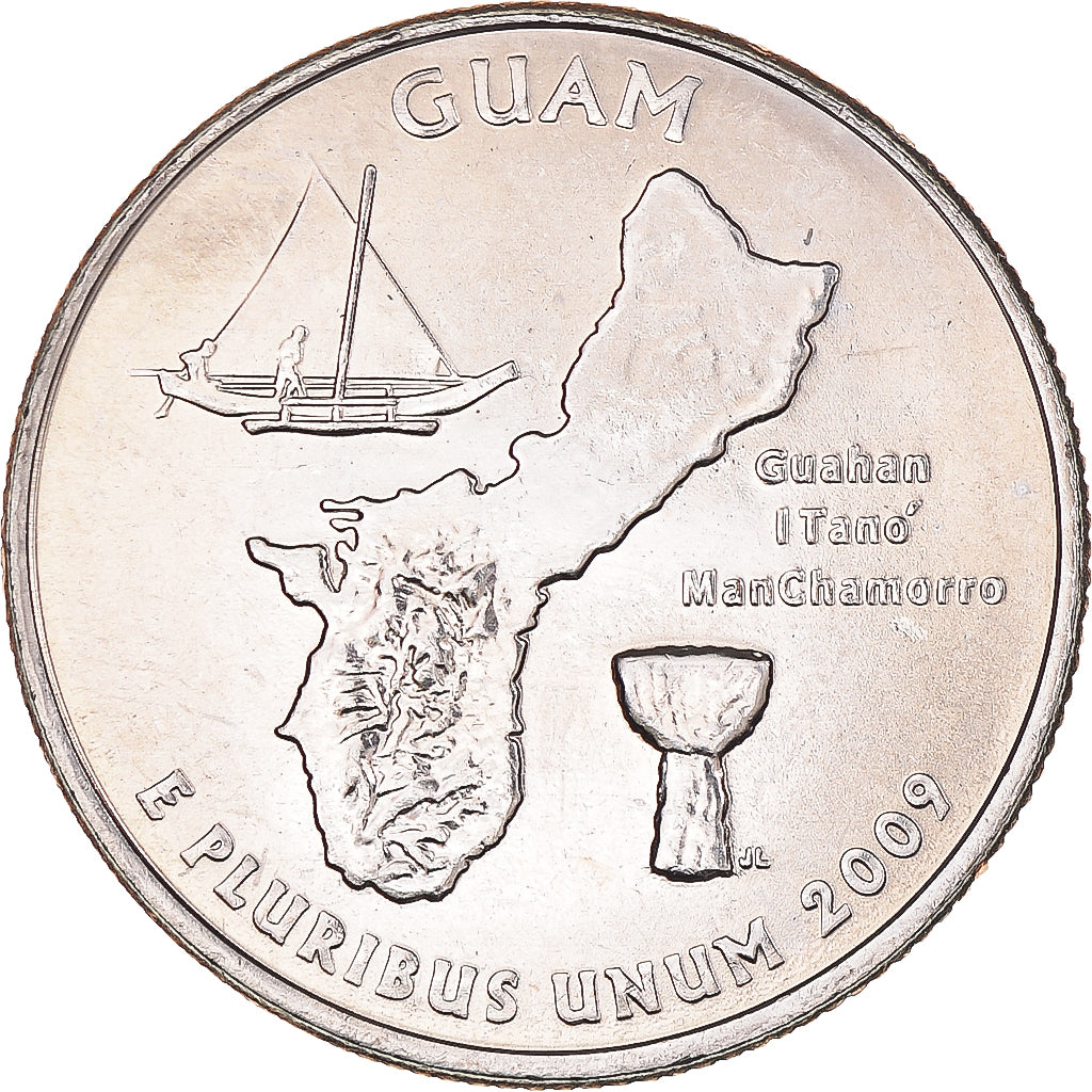 Moneta, Stati Uniti, Quarter Dollar, Quarter, 2009, U.S. Mint, Denver, Guam