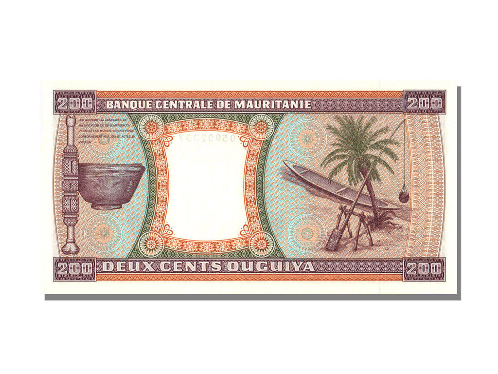 Billete, 200 Ouguiya, 1974, Mauritania, 1974-11-28, UNC