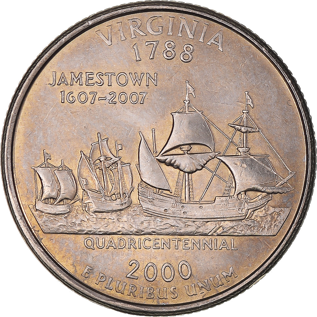 Moneta, Stati Uniti, Quarter Dollar, Quarter, 2000, U.S. Mint, Philadelphia