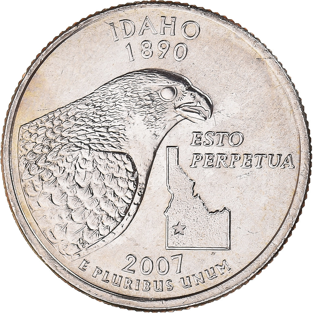 Moneta, Stati Uniti, Quarter Dollar, Quarter, 2007, U.S. Mint, Denver, Idaho
