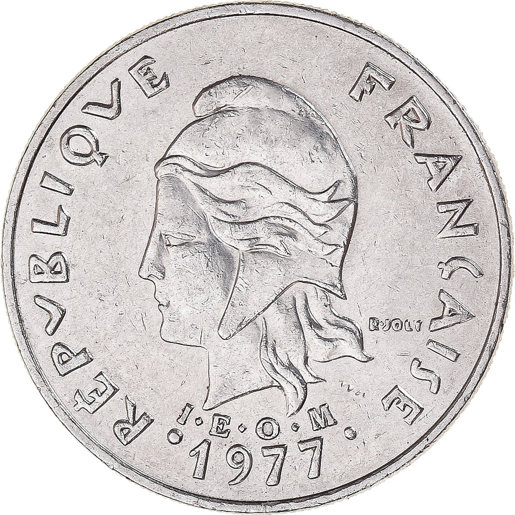Monnaie, Polynésie française, 20 Francs, 1977, Paris, TTB+, Nickel, KM:9