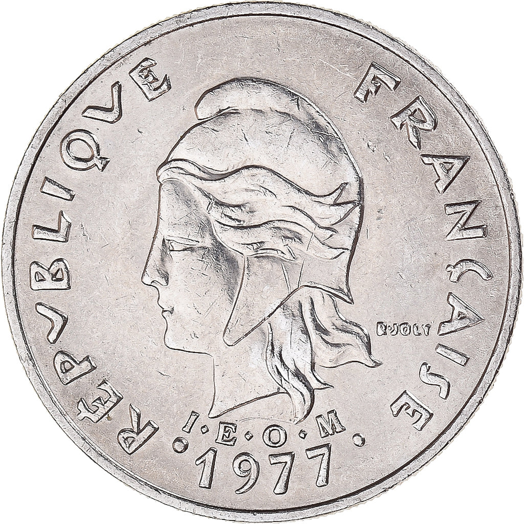 Monnaie, Polynésie française, 20 Francs, 1977, Paris, TTB+, Nickel, KM:9