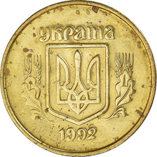 Coin, Ukraine, 50 Kopiyok, 1992, Kyiv, VF(20-25), Brass, KM:3.1