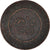 Moneta, Marocco, 'Abd al-Aziz, 10 Mazunas, 1903, Paris, MB, Bronzo, KM:17.1