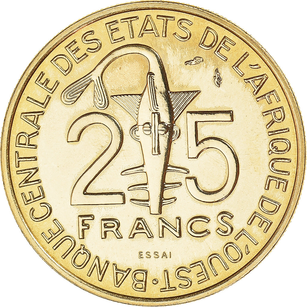 Münze, West African States, 25 Francs, 1980, Paris, ESSAI, STGL