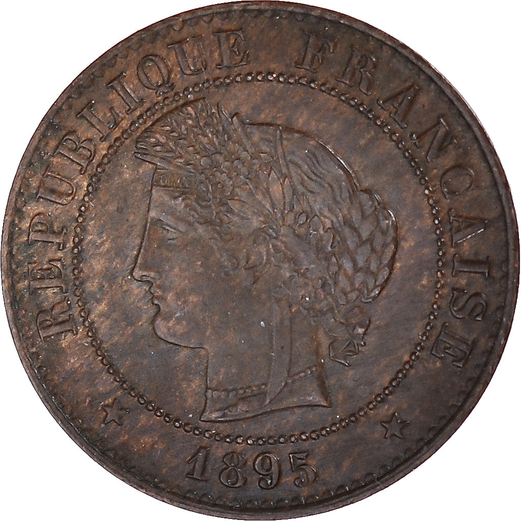 Moneta, Francja, Cérès, Centime, 1895, Paris, AU(55-58), Brązowy, KM:826.1
