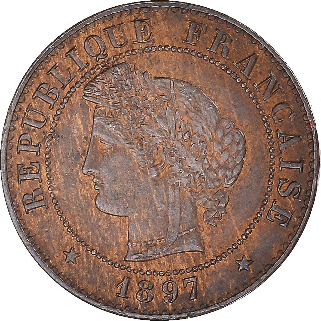 Monnaie, France, Cérès, Centime, 1897, Paris, SUP, Bronze, Gadoury:88