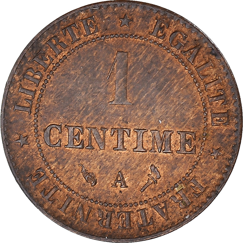 Moneta, Francja, Cérès, Centime, 1897, Paris, AU(55-58), Brązowy, KM:826.1