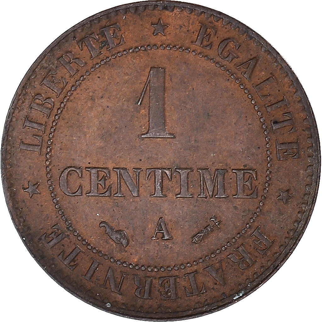 Munten, Frankrijk, Cérès, Centime, 1896, Paris, PR, Bronzen, KM:826.1