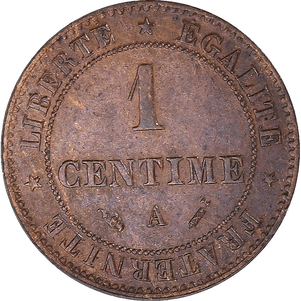 Monnaie, France, Cérès, Centime, 1896, Paris, SUP, Bronze, Gadoury:88
