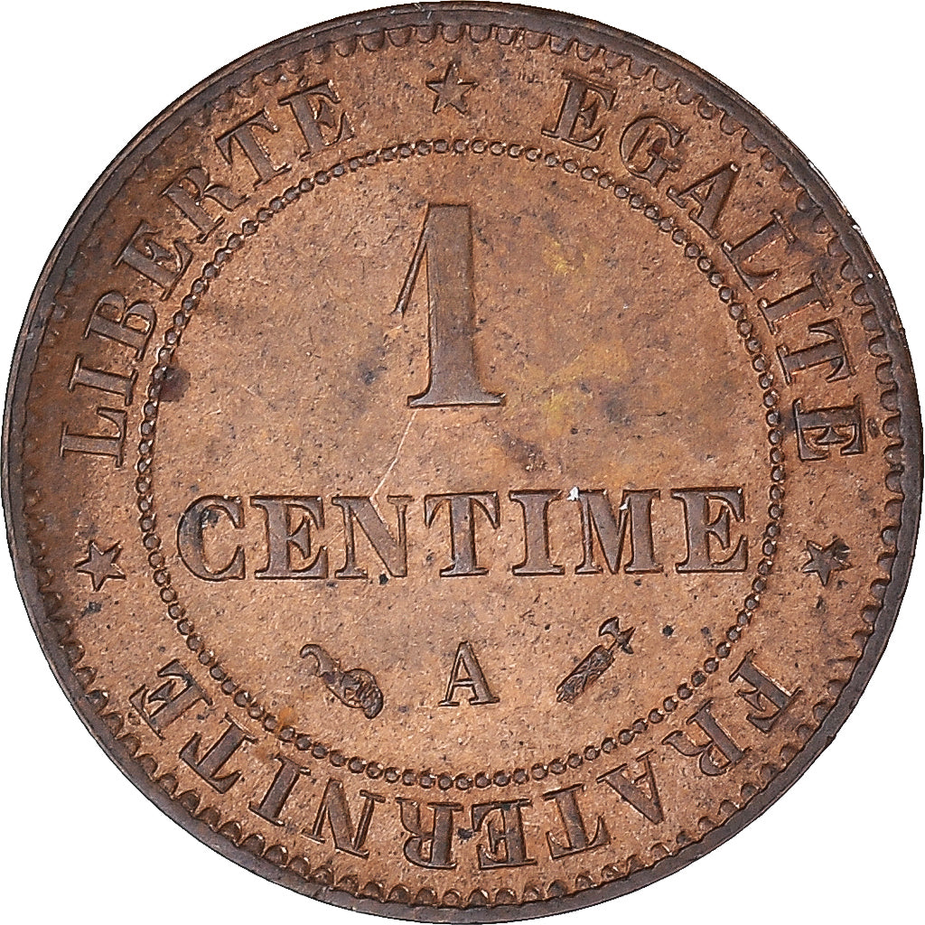 Monnaie, France, Cérès, Centime, 1896, Paris, SUP, Bronze, Gadoury:88