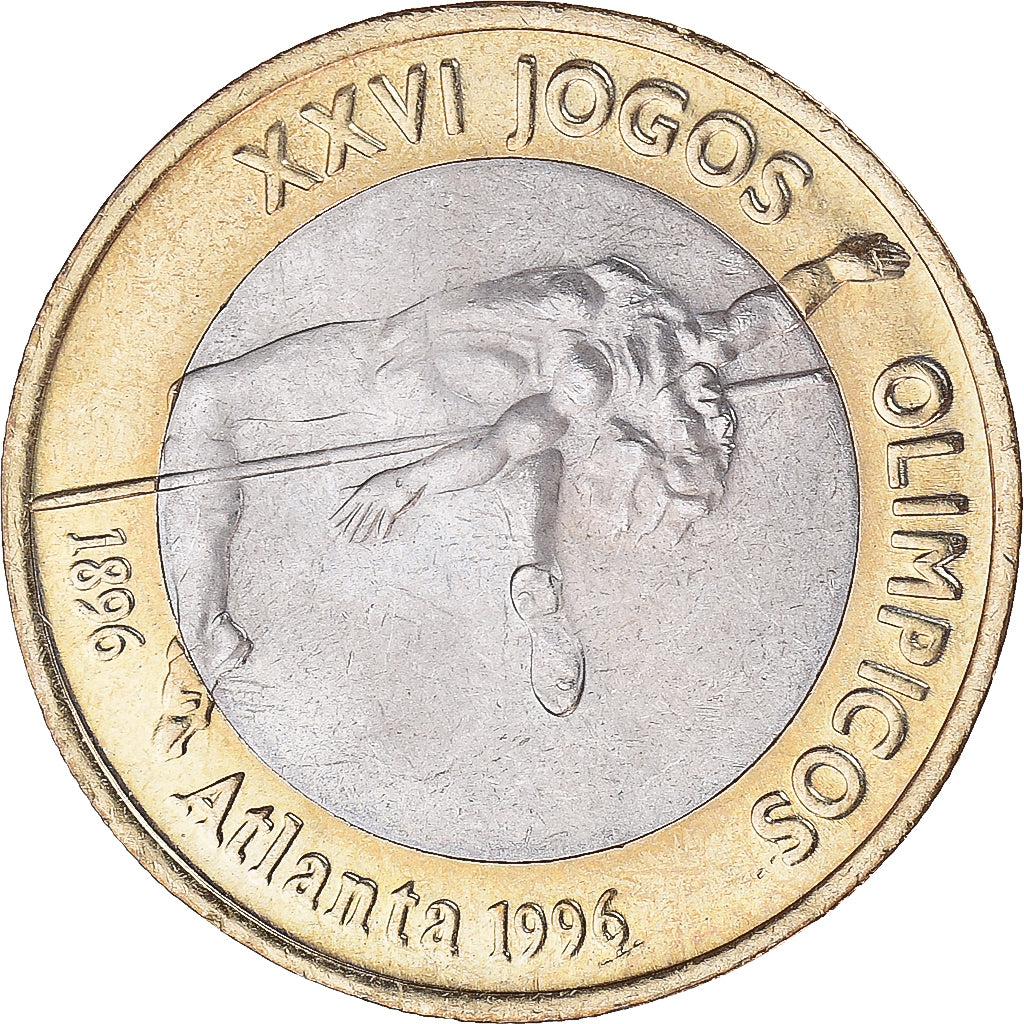 Coin, Portugal, 200 Escudos, 1996, Lisbon, AU(55-58), Bi-Metallic, KM:687