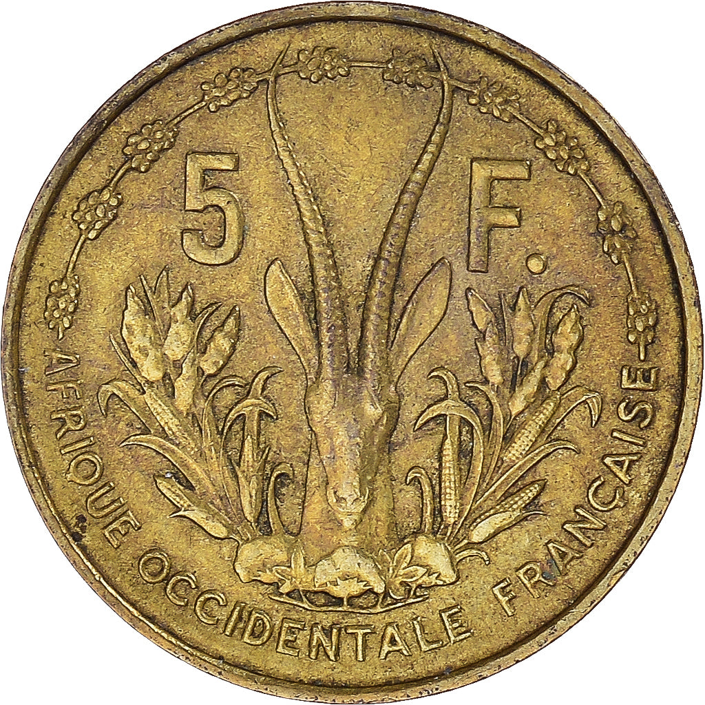 Monnaie, Afrique-Occidentale française, 5 Francs, 1956, Paris, TTB+