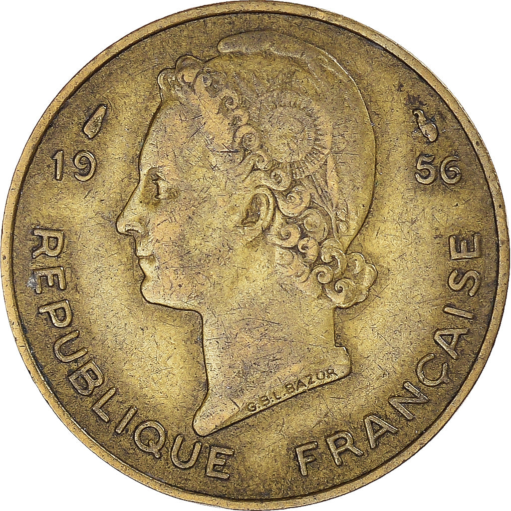 Moneta, Africa occidentale francese, 10 Francs, 1956, Paris, BB